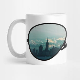 City Through Sunglasses Mug